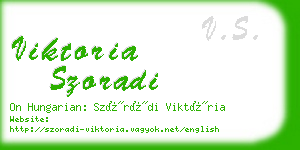 viktoria szoradi business card